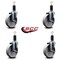 Service Caster 5'' Semi Steel Wheel Swivel 1-1/4'' Expanding Stem Caster Set, 4PK SCC-EX20S514-SSS-114-4 - alternate 3